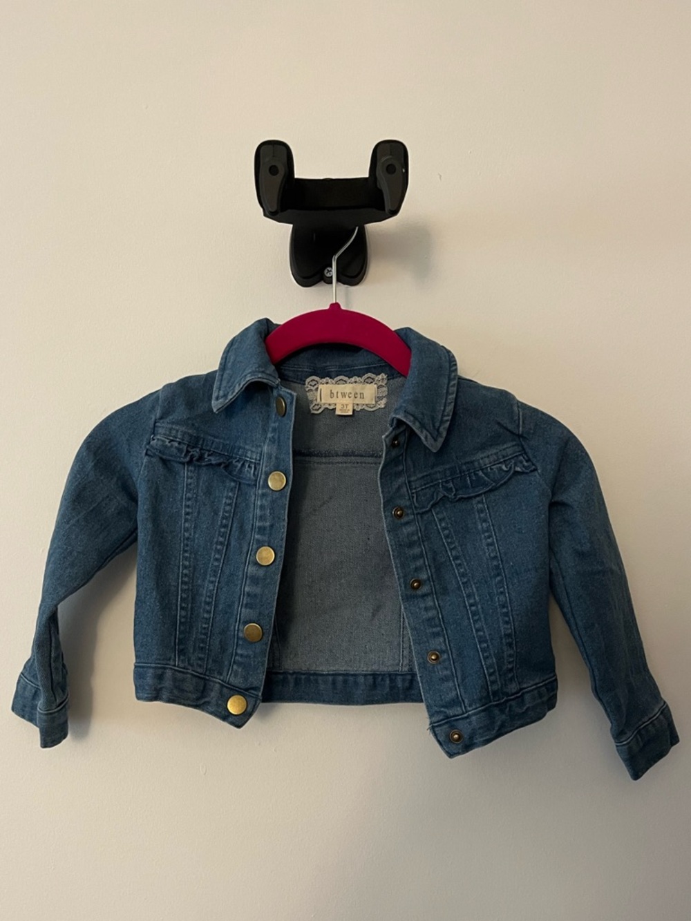 btween Dark Blue Denim Jean Jacket 3T
